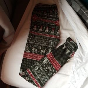 Christmas lularoe leggings OS